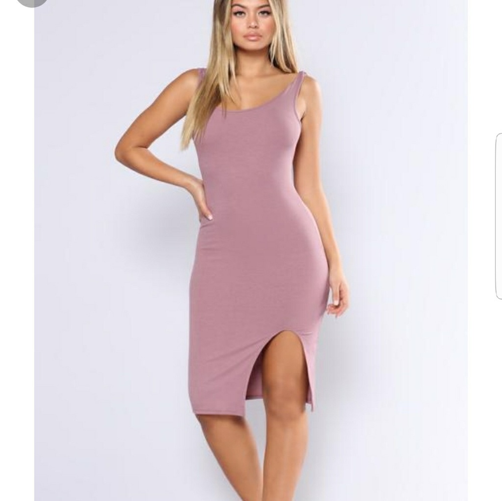 Bittersweet midi dress plum